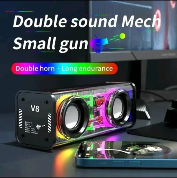 RGB BT5.3 Dual 13.6W Bluetooth Speaker - Image 3